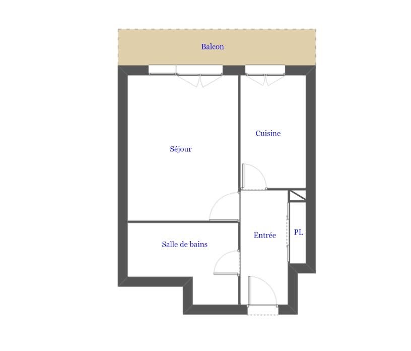 Appartement T1 - 33,18 m² avec balcon, cave et place de parking | AUXERRE - Photo 6 - Auxerre